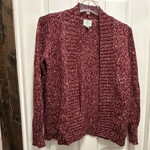 St John's Bay LT TALL Large Cardigan Pink Sweater JCPenney, long sleeve top.